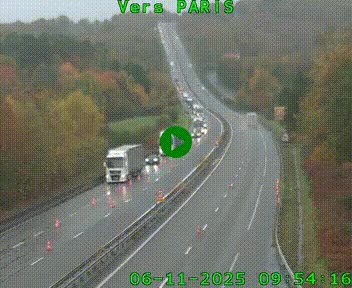 <h2>Caméra routière sur l'autoroute A20 à Bessines-sur-Gartempe. Vue orientée vers Paris</h2>