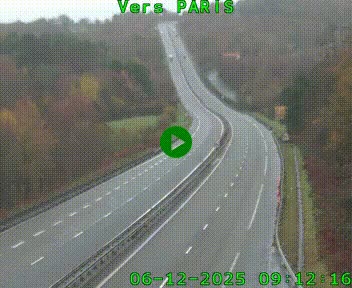 <h2>Caméra routière sur l'autoroute A20 à Bessines-sur-Gartempe. Vue orientée vers Paris</h2>