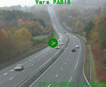 <h2>Caméra routière sur l'autoroute A20 à Bessines-sur-Gartempe. Vue orientée vers Paris</h2>