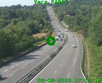 <h2>Caméra routière sur l'autoroute A20 à Bessines-sur-Gartempe. Vue orientée vers Paris</h2>