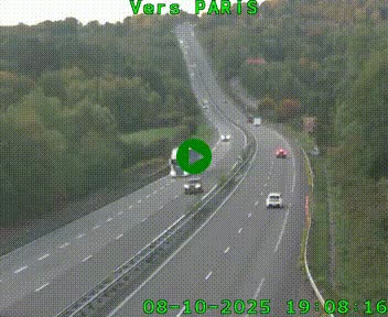 <h2>Caméra routière sur l'autoroute A20 à Bessines-sur-Gartempe. Vue orientée vers Paris</h2>