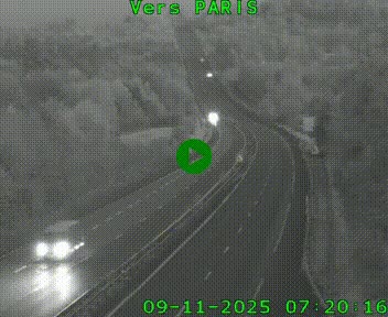 <h2>Caméra routière sur l'autoroute A20 à Bessines-sur-Gartempe. Vue orientée vers Paris</h2>