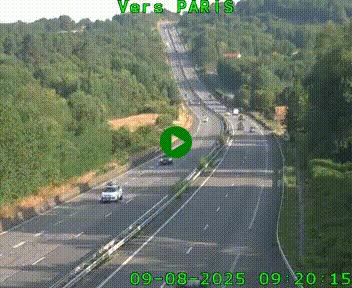 <h2>Caméra routière sur l'autoroute A20 à Bessines-sur-Gartempe. Vue orientée vers Paris</h2>