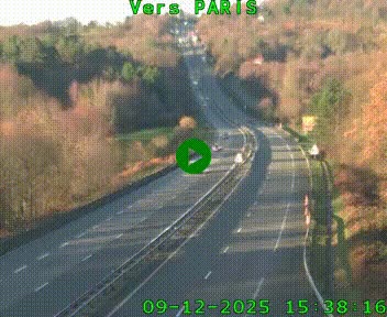<h2>Caméra routière sur l'autoroute A20 à Bessines-sur-Gartempe. Vue orientée vers Paris</h2>