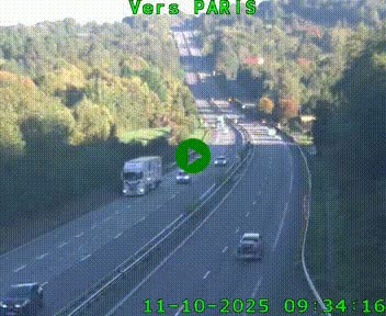 <h2>Caméra routière sur l'autoroute A20 à Bessines-sur-Gartempe. Vue orientée vers Paris</h2>