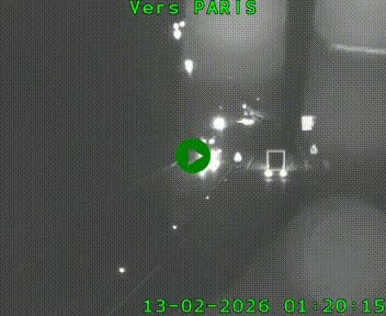 Caméra routière sur l'autoroute A20 à Bessines-sur-Gartempe. Vue orientée vers Paris