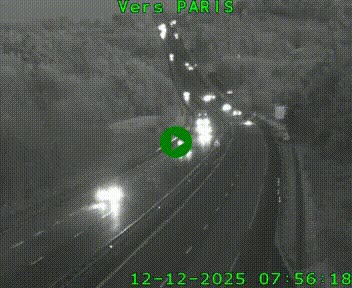 <h2>Caméra routière sur l'autoroute A20 à Bessines-sur-Gartempe. Vue orientée vers Paris</h2>