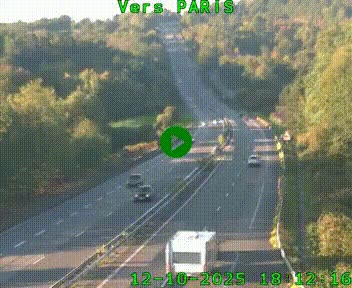 <h2>Caméra routière sur l'autoroute A20 à Bessines-sur-Gartempe. Vue orientée vers Paris</h2>