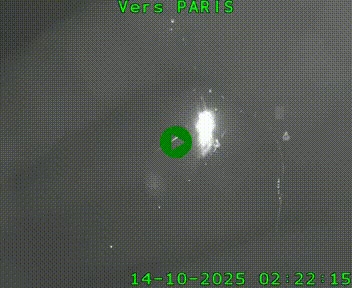 <h2>Caméra routière sur l'autoroute A20 à Bessines-sur-Gartempe. Vue orientée vers Paris</h2>