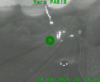 <h2>Caméra routière sur l'autoroute A20 à Bessines-sur-Gartempe. Vue orientée vers Paris</h2>