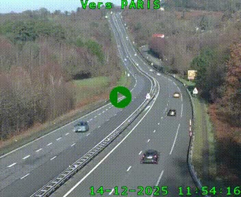 <h2>Caméra routière sur l'autoroute A20 à Bessines-sur-Gartempe. Vue orientée vers Paris</h2>