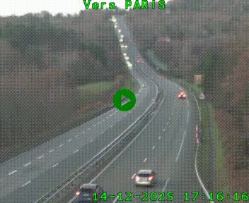 <h2>Caméra routière sur l'autoroute A20 à Bessines-sur-Gartempe. Vue orientée vers Paris</h2>