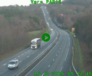 <h2>Caméra routière sur l'autoroute A20 à Bessines-sur-Gartempe. Vue orientée vers Paris</h2>