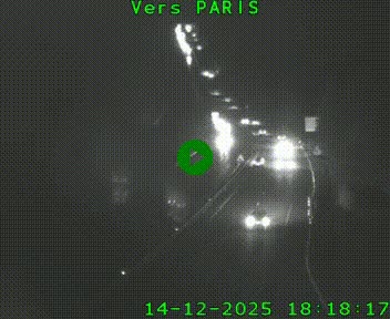 <h2>Caméra routière sur l'autoroute A20 à Bessines-sur-Gartempe. Vue orientée vers Paris</h2>