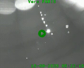 <h2>Caméra routière sur l'autoroute A20 à Bessines-sur-Gartempe. Vue orientée vers Paris</h2>