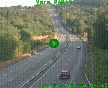 <h2>Caméra routière sur l'autoroute A20 à Bessines-sur-Gartempe. Vue orientée vers Paris</h2>