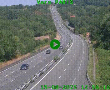 <h2>Caméra routière sur l'autoroute A20 à Bessines-sur-Gartempe. Vue orientée vers Paris</h2>