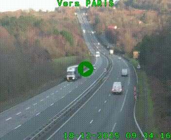 <h2>Caméra routière sur l'autoroute A20 à Bessines-sur-Gartempe. Vue orientée vers Paris</h2>