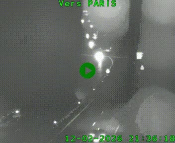 Caméra routière sur l'autoroute A20 à Bessines-sur-Gartempe. Vue orientée vers Paris