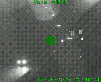 Caméra routière sur l'autoroute A20 à Bessines-sur-Gartempe. Vue orientée vers Paris