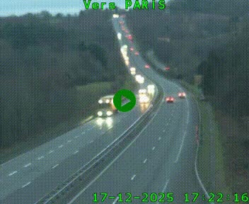 <h2>Caméra routière sur l'autoroute A20 à Bessines-sur-Gartempe. Vue orientée vers Paris</h2>