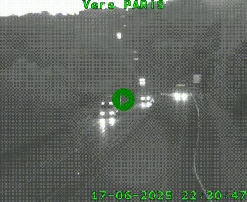 Caméra routière sur l'autoroute A20 à Bessines-sur-Gartempe. Vue orientée vers Paris