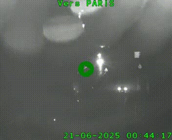 Caméra routière sur l'autoroute A20 à Bessines-sur-Gartempe. Vue orientée vers Paris