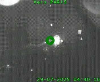 Caméra routière sur l'autoroute A20 à Bessines-sur-Gartempe. Vue orientée vers Paris
