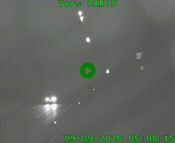 Caméra routière sur l'autoroute A20 à Bessines-sur-Gartempe. Vue orientée vers Paris
