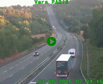 <h2>Caméra routière sur l'autoroute A20 à Bessines-sur-Gartempe. Vue orientée vers Paris</h2>