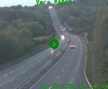 <h2>Caméra routière sur l'autoroute A20 à Bessines-sur-Gartempe. Vue orientée vers Paris</h2>