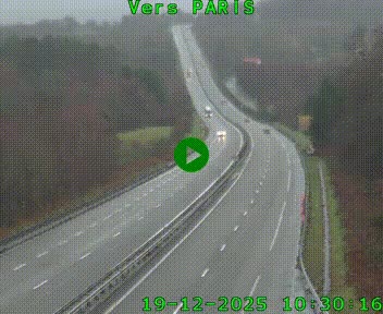 <h2>Caméra routière sur l'autoroute A20 à Bessines-sur-Gartempe. Vue orientée vers Paris</h2>