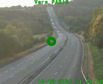 <h2>Caméra routière sur l'autoroute A20 à Bessines-sur-Gartempe. Vue orientée vers Paris</h2>
