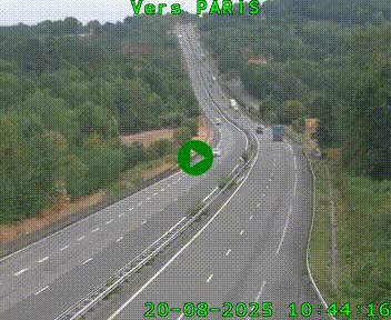 <h2>Caméra routière sur l'autoroute A20 à Bessines-sur-Gartempe. Vue orientée vers Paris</h2>
