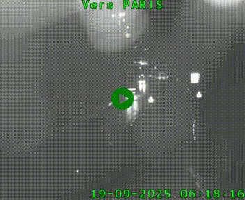 Caméra routière sur l'autoroute A20 à Bessines-sur-Gartempe. Vue orientée vers Paris