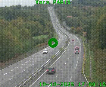 <h2>Caméra routière sur l'autoroute A20 à Bessines-sur-Gartempe. Vue orientée vers Paris</h2>