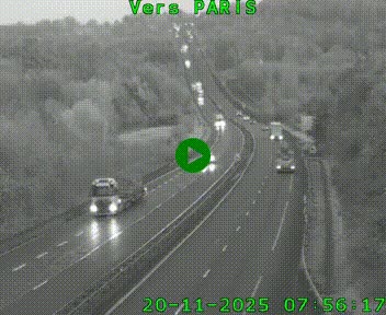 <h2>Caméra routière sur l'autoroute A20 à Bessines-sur-Gartempe. Vue orientée vers Paris</h2>