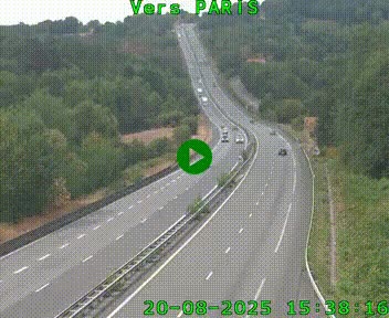 <h2>Caméra routière sur l'autoroute A20 à Bessines-sur-Gartempe. Vue orientée vers Paris</h2>