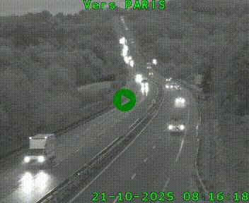 <h2>Caméra routière sur l'autoroute A20 à Bessines-sur-Gartempe. Vue orientée vers Paris</h2>