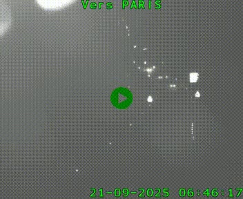 Caméra routière sur l'autoroute A20 à Bessines-sur-Gartempe. Vue orientée vers Paris