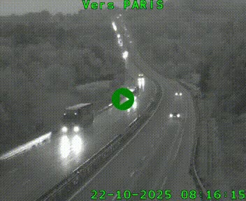 <h2>Caméra routière sur l'autoroute A20 à Bessines-sur-Gartempe. Vue orientée vers Paris</h2>