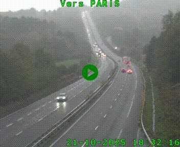 <h2>Caméra routière sur l'autoroute A20 à Bessines-sur-Gartempe. Vue orientée vers Paris</h2>
