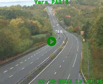 <h2>Caméra routière sur l'autoroute A20 à Bessines-sur-Gartempe. Vue orientée vers Paris</h2>