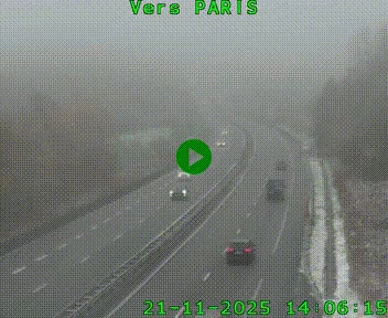 <h2>Caméra routière sur l'autoroute A20 à Bessines-sur-Gartempe. Vue orientée vers Paris</h2>