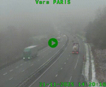 <h2>Caméra routière sur l'autoroute A20 à Bessines-sur-Gartempe. Vue orientée vers Paris</h2>