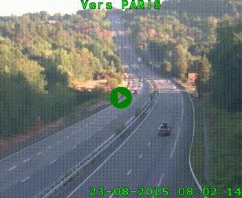 <h2>Caméra routière sur l'autoroute A20 à Bessines-sur-Gartempe. Vue orientée vers Paris</h2>