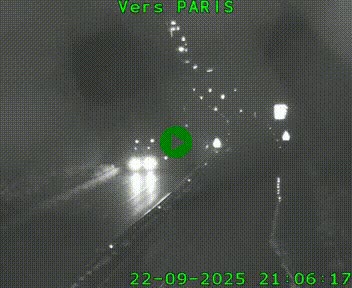 Caméra routière sur l'autoroute A20 à Bessines-sur-Gartempe. Vue orientée vers Paris