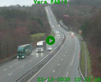 <h2>Caméra routière sur l'autoroute A20 à Bessines-sur-Gartempe. Vue orientée vers Paris</h2>