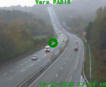 <h2>Caméra routière sur l'autoroute A20 à Bessines-sur-Gartempe. Vue orientée vers Paris</h2>