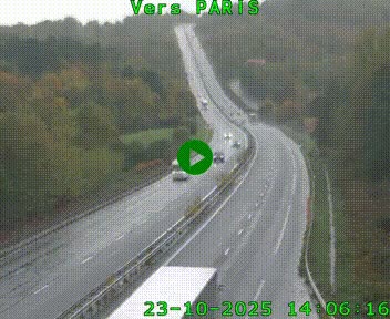 <h2>Caméra routière sur l'autoroute A20 à Bessines-sur-Gartempe. Vue orientée vers Paris</h2>